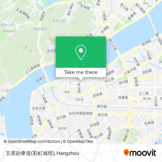 五星跆拳道(彩虹城馆) map