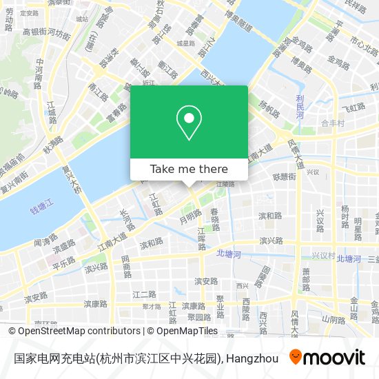 国家电网充电站(杭州市滨江区中兴花园) map