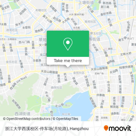 浙江大学西溪校区-停车场(月轮路) map