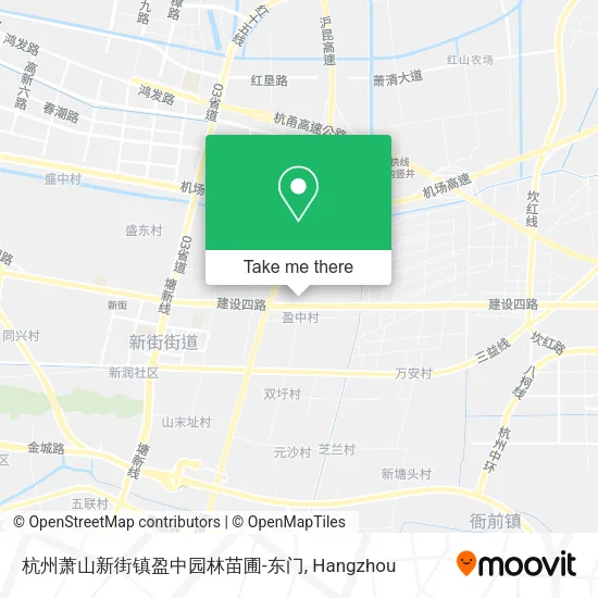 杭州萧山新街镇盈中园林苗圃-东门 map