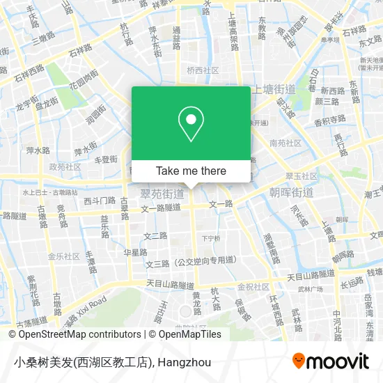 小桑树美发(西湖区教工店) map