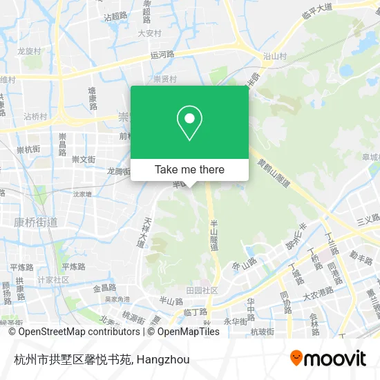 杭州市拱墅区馨悦书苑 map