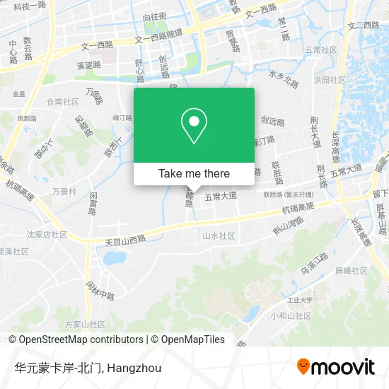 华元蒙卡岸-北门 map