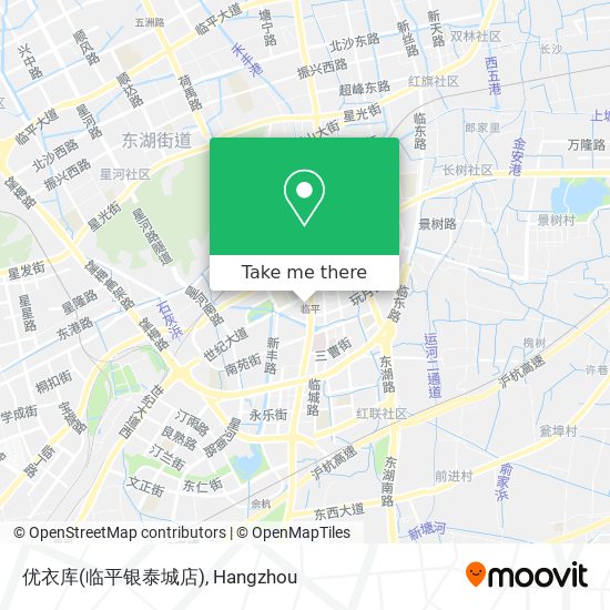 优衣库(临平银泰城店) map
