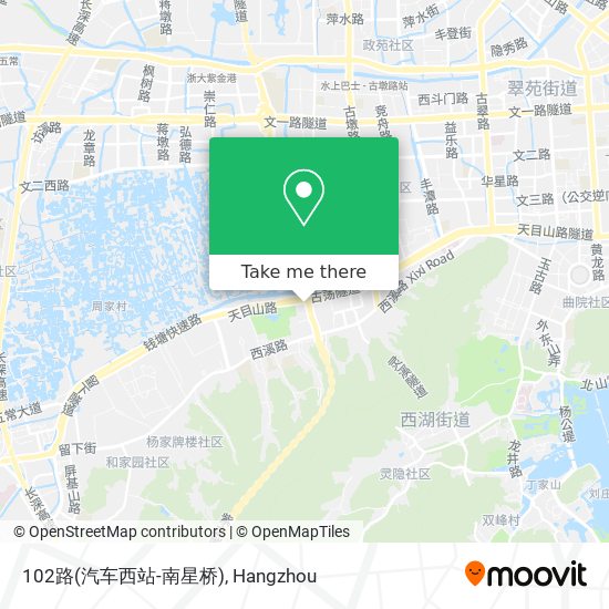 102路(汽车西站-南星桥) map