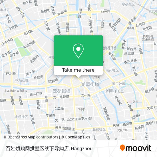 百姓领购网拱墅区线下导购店 map