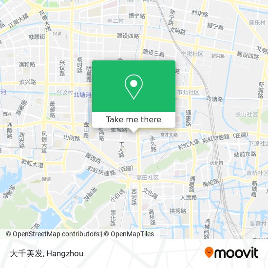 大千美发 map