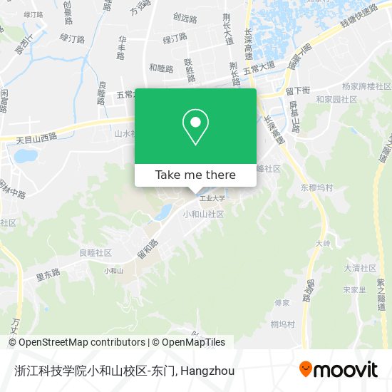 浙江科技学院小和山校区-东门 map