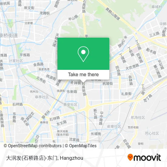 大润发(石桥路店)-东门 map