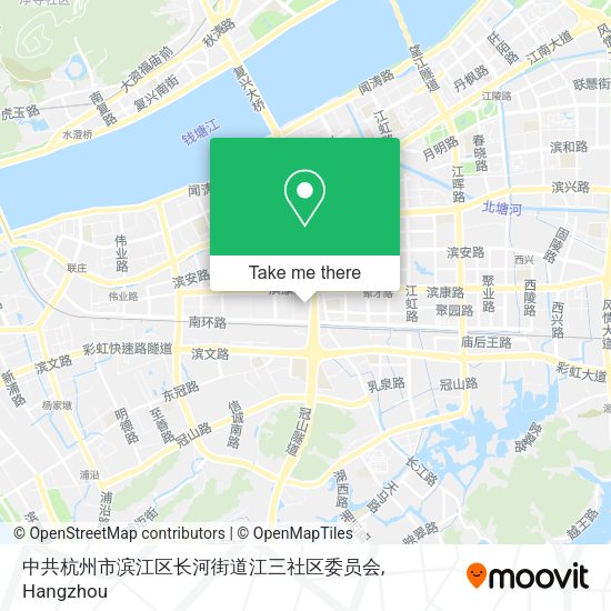 中共杭州市滨江区长河街道江三社区委员会 map