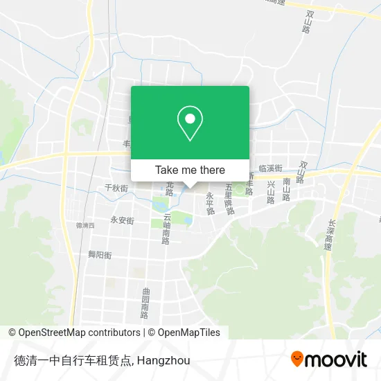 德清一中自行车租赁点 map