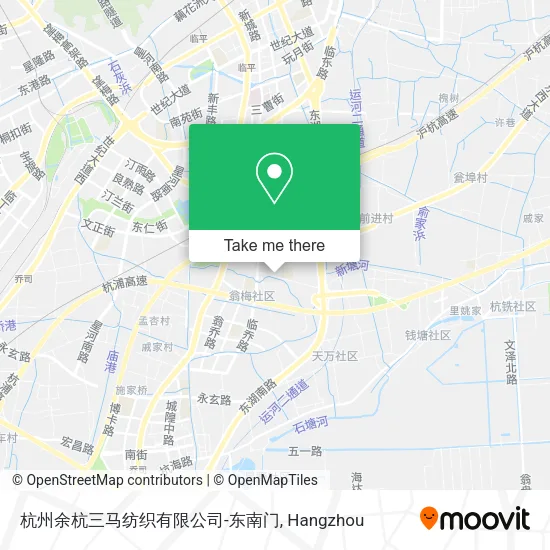 杭州余杭三马纺织有限公司-东南门 map