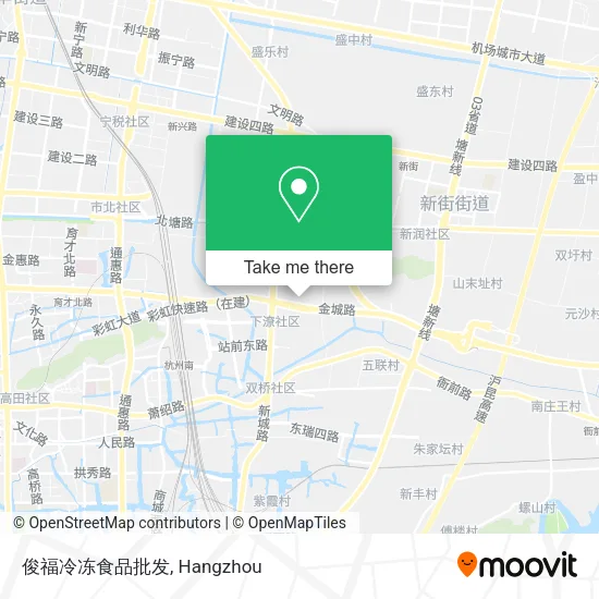 俊福冷冻食品批发 map