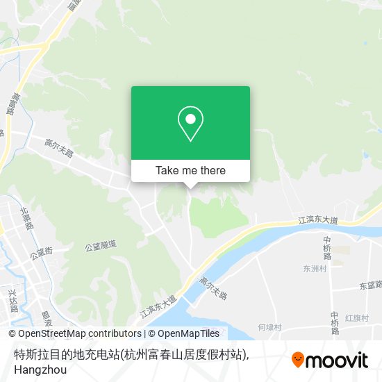 特斯拉目的地充电站(杭州富春山居度假村站) map