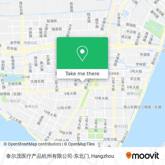 泰尔茂医疗产品杭州有限公司-东北门 map