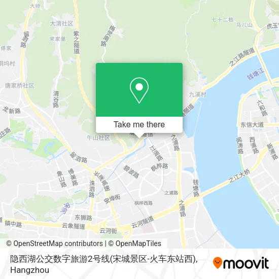 隐西湖公交数字旅游2号线(宋城景区-火车东站西) map