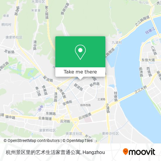 杭州景区里的艺术生活家普通公寓 map