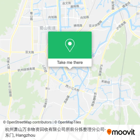杭州萧山万丰物资回收有限公司所前分拣整理分公司-东门 map