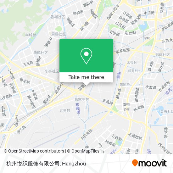 杭州悦织服饰有限公司 map