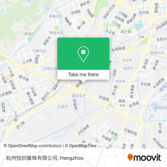 杭州悦织服饰有限公司 map
