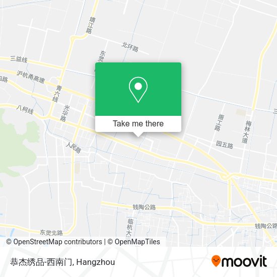 恭杰绣品-西南门 map