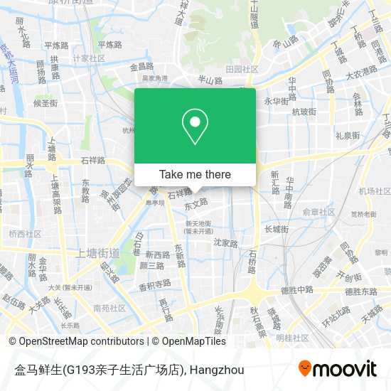 盒马鲜生(G193亲子生活广场店) map