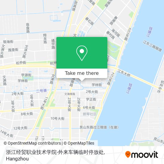 浙江经贸职业技术学院-外来车辆临时停放处 map