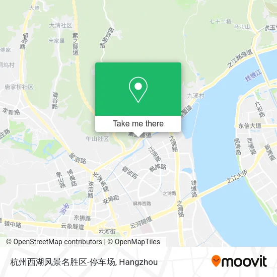 杭州西湖风景名胜区-停车场 map