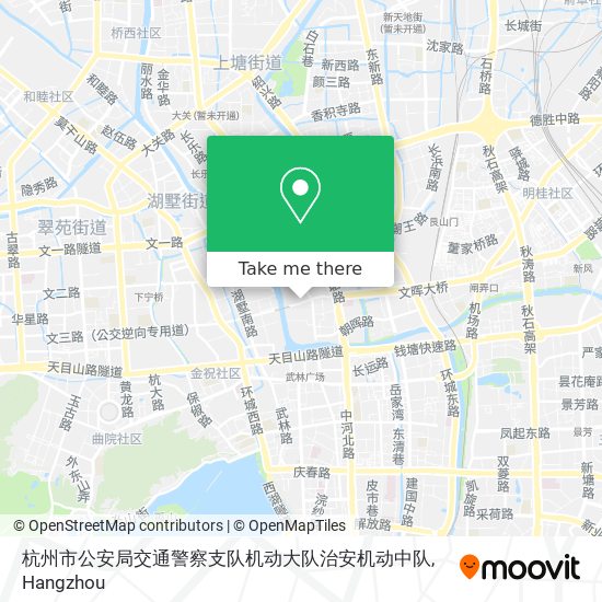 杭州市公安局交通警察支队机动大队治安机动中队 map