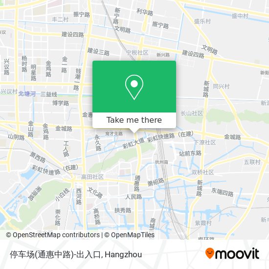 停车场(通惠中路)-出入口 map
