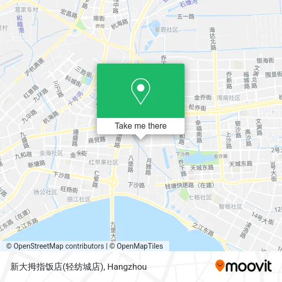 新大拇指饭店(轻纺城店) map