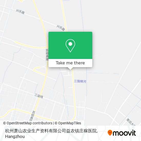 杭州萧山农业生产资料有限公司益农镇庄稼医院 map