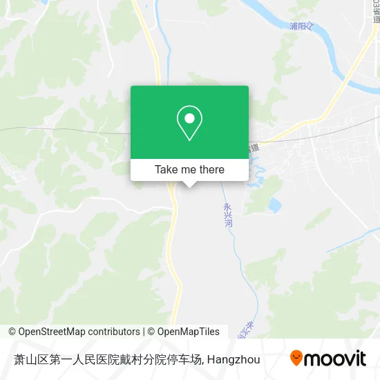 萧山区第一人民医院戴村分院停车场 map