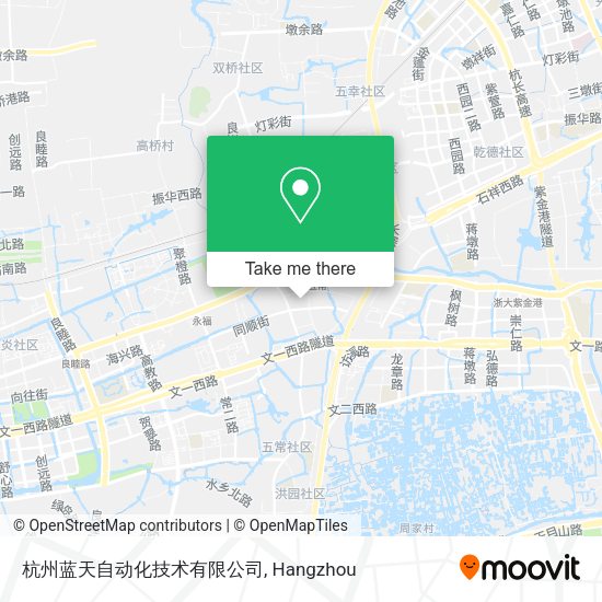 杭州蓝天自动化技术有限公司 map