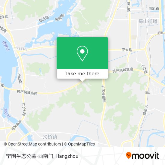 宁围生态公墓-西南门 map