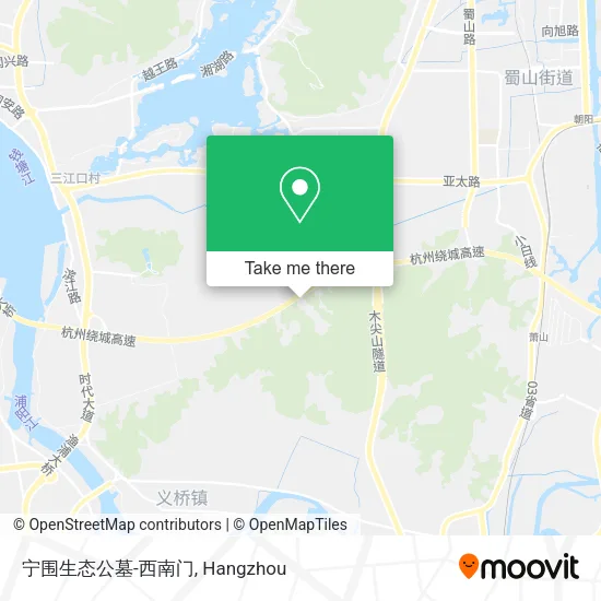宁围生态公墓-西南门 map