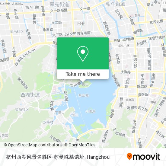 杭州西湖风景名胜区-苏曼殊墓遗址 map