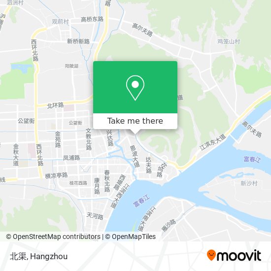 北渠 map