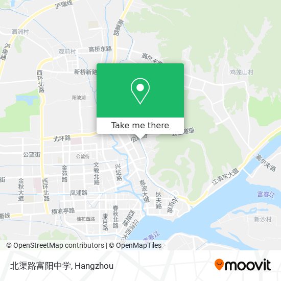 北渠路富阳中学 map