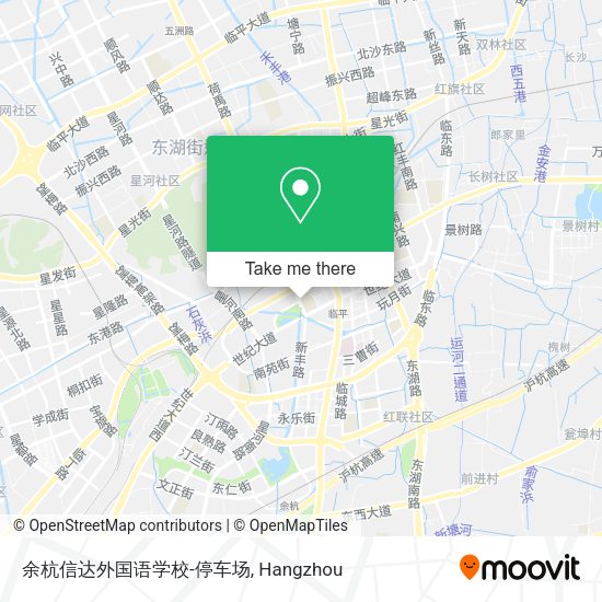 余杭信达外国语学校-停车场 map