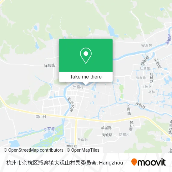 杭州市余杭区瓶窑镇大观山村民委员会 map