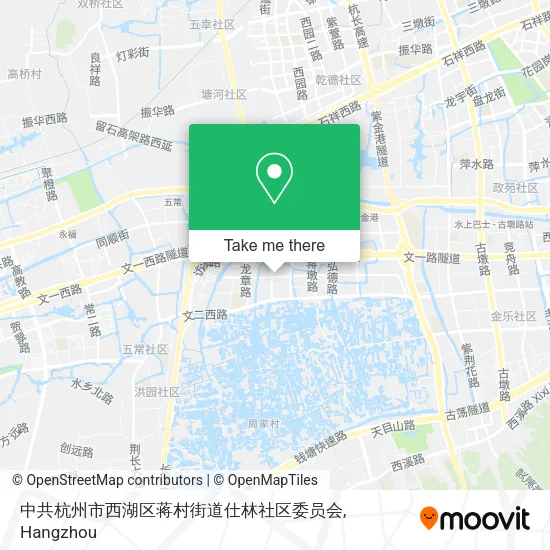 中共杭州市西湖区蒋村街道仕林社区委员会 map