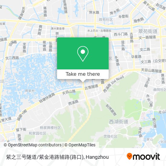 紫之三号隧道/紫金港路辅路(路口) map