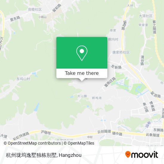 杭州珑坞逸墅独栋别墅 map