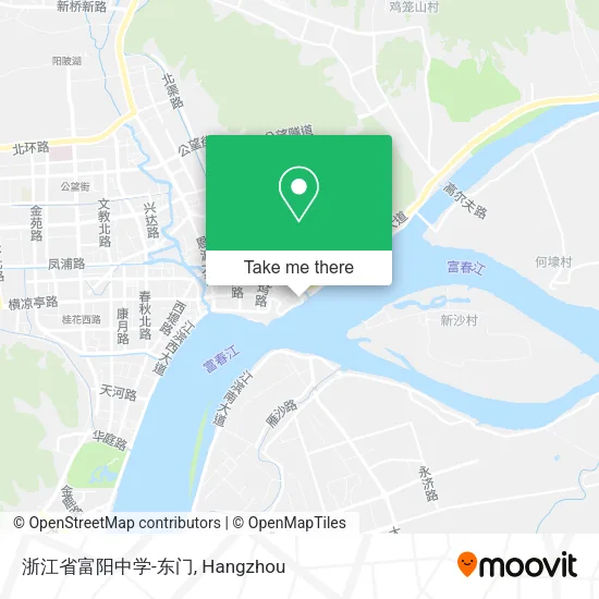 浙江省富阳中学-东门 map