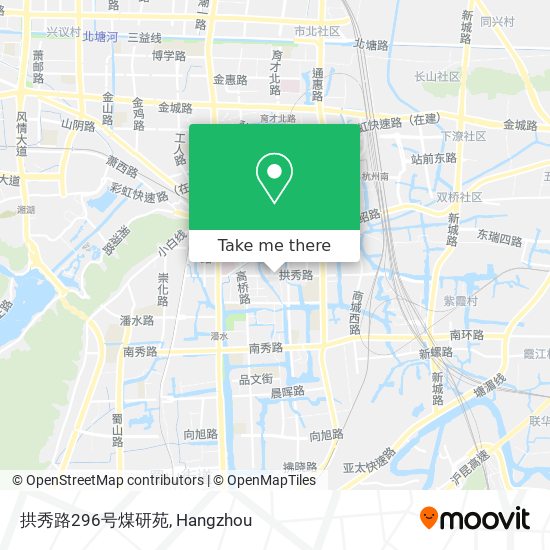 拱秀路296号煤研苑 map