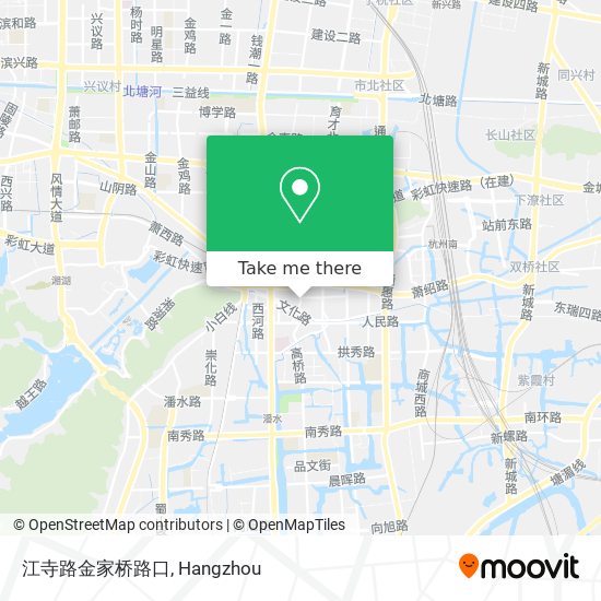 江寺路金家桥路口 map