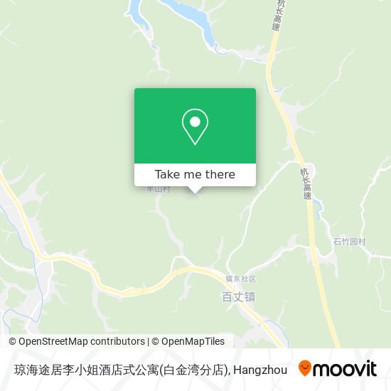 琼海途居李小姐酒店式公寓(白金湾分店) map