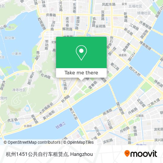 杭州1451公共自行车租赁点 map