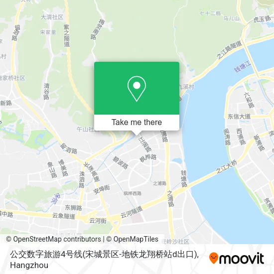 公交数字旅游4号线(宋城景区-地铁龙翔桥站d出口) map